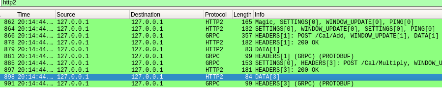 wireshark抓gRPC包